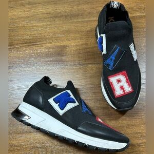 Karl Lagerfeld Paris Women's Size 7.5 Meadow Graphic Slip-On Sneakers